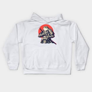 samurai frog Kids Hoodie